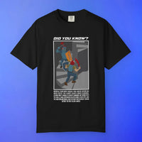 Did You Know RuneScape trivia t-shirt front print, OSRS graphic tee from CustomScapeArt