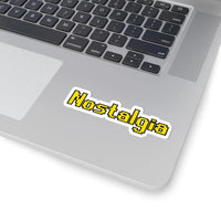 OSRS Nostalgia sticker displayed on laptop surface, Old School RuneScape merch decal and a fun gift for gamers
