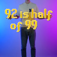OSRS 92 Is Half Of 99 LED neon sign – RuneScape gaming room wall decor