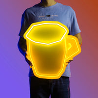 OSRS Beer Glass LED neon sign – RuneScape gaming room wall decor