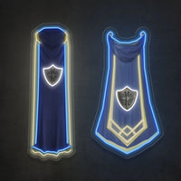 OSRS Rs3 Defence Cape LED neon sign – RuneScape gaming room wall decor