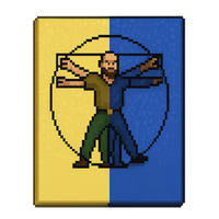 runescape glow in the dark print on canvas in pixel style