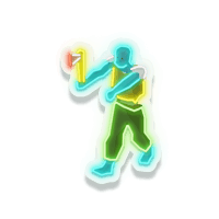 old school runescape zombie neon sign