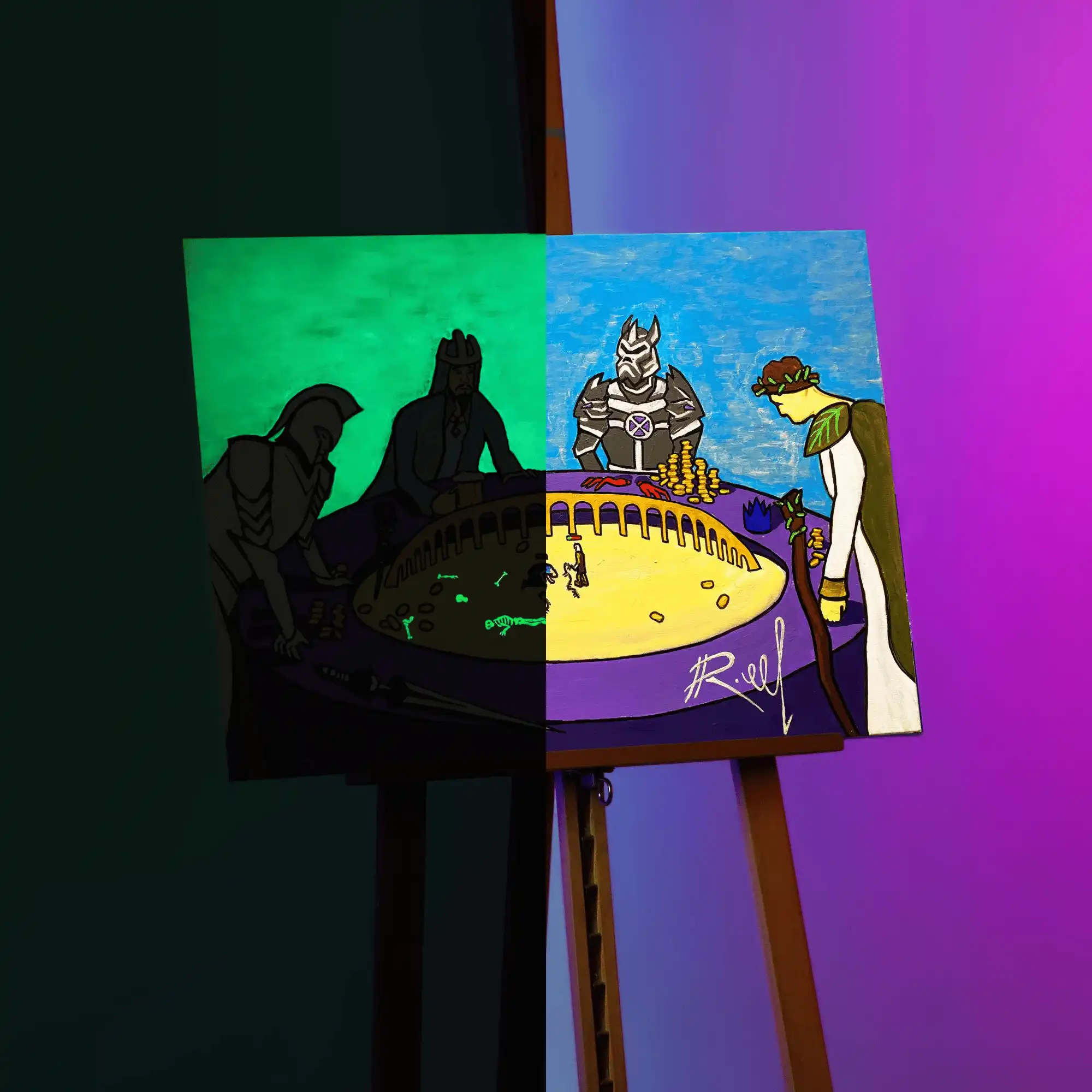 Gv Runescape OSRS Glow In The Dark Wall Art - Runescape Paintings & Posters ...