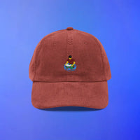 Embroidered “Home Teleport” Corduroy Cap