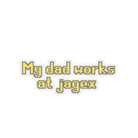 Sticker ,,My Dad Works at Jagex"