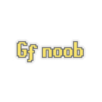 Sticker ,,Gf noob"
