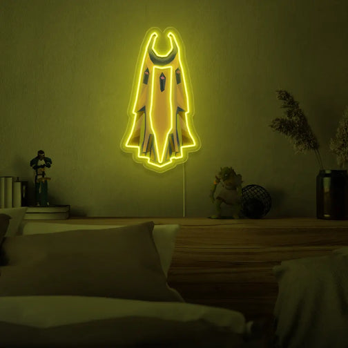Mount the Massori Max Cape LED neon sign above your bed to inspire dreams of reaching the pinnacle of achievement in Old School RuneScape. The prestigious Max Cape represents mastery and excellence. A perfect addition to any bedroom, this LED neon sign infuses the space with ambition and prestige.