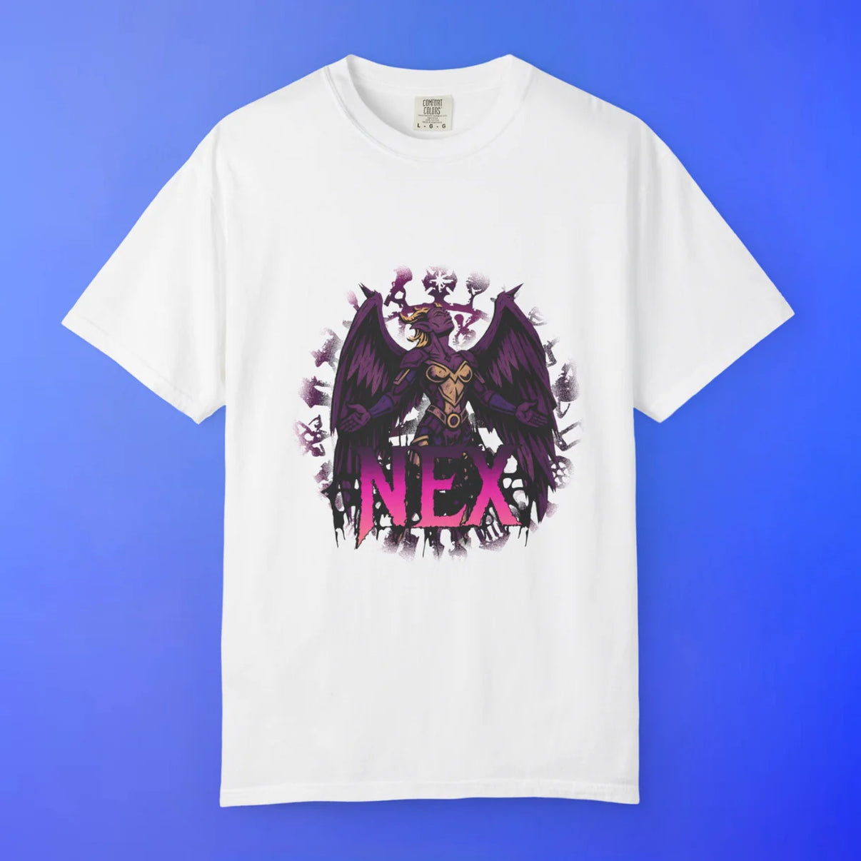 Nex GWD boss RuneScape t-shirt front print, God Wars Dungeon graphic tee, OSRS merch