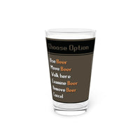 Pint glass with an OSRS themed design inspired by Old School RuneScape, a classic merch glass and a great gift for gamers