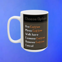 Funny coffee mug with an OSRS themed design inspired by Old School RuneScape, a unique merch mug and a great gift for gamers