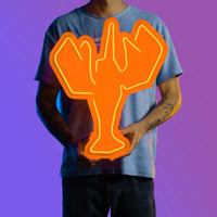 OSRS Lobster LED neon sign – RuneScape gaming room wall decor