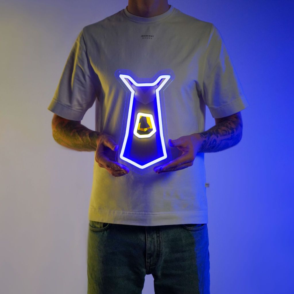 OSRS Magic Skillcape LED neon sign – RuneScape gaming room wall decor