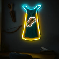 RuneScape LED neon sign hanging display options – screws, chain or acrylic stand #16