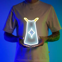 OSRS Prayer Skillcape LED neon sign – RuneScape gaming room wall decor