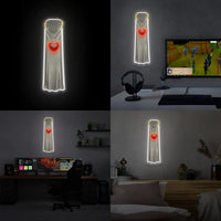 OSRS Rs3 Constitution Cape LED neon sign glow detail – custom RuneScape room decor