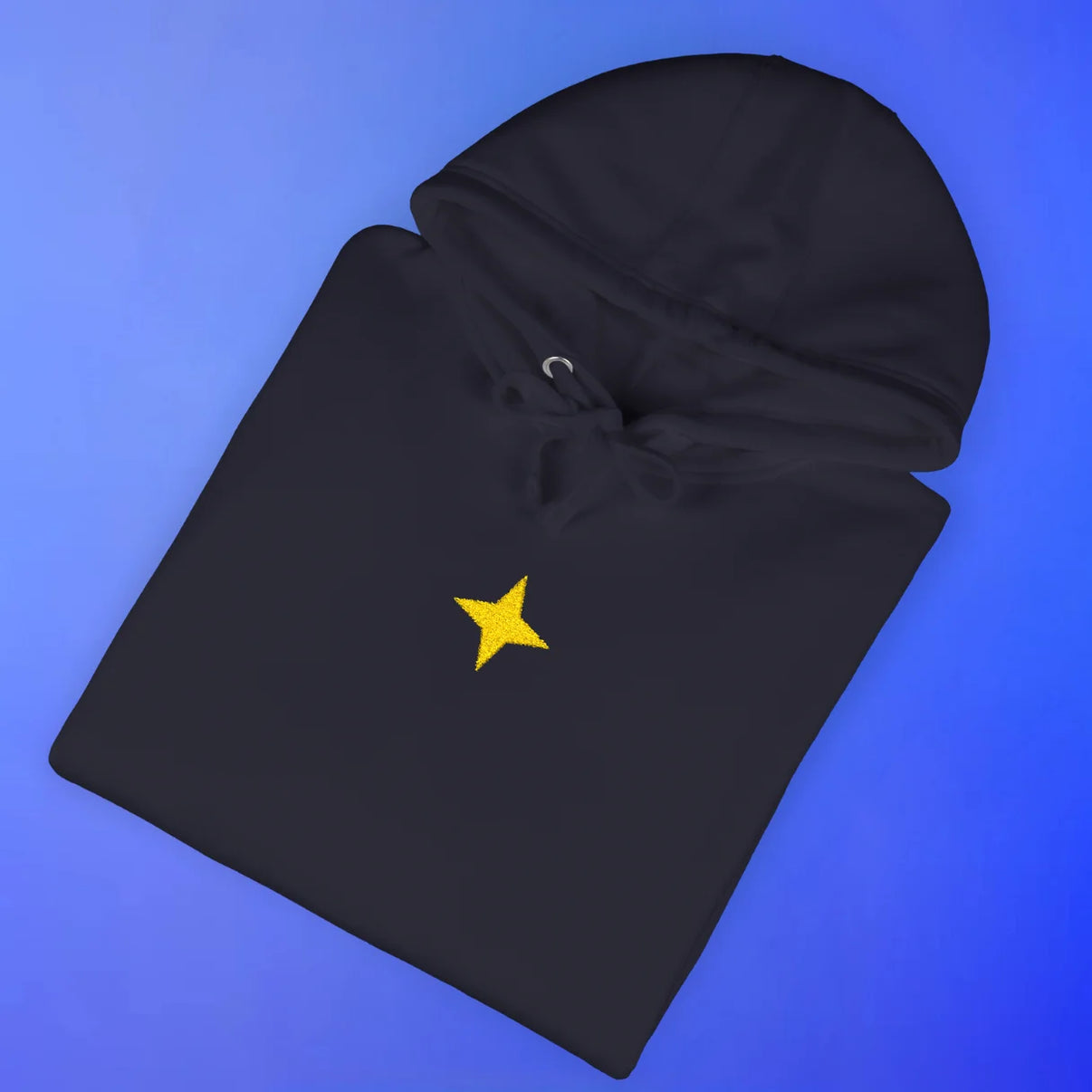 Folded Saradomin embroidered hoodie with OSRS inspired detail, Old School RuneScape merch hoodie and a clean gift for gamers