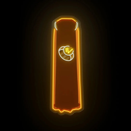 The RS3 Dungeoneering Cape LED neon sign (type 