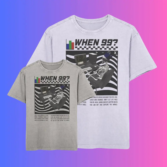 "When 99?" RuneScape Acid Washed T-Shirt