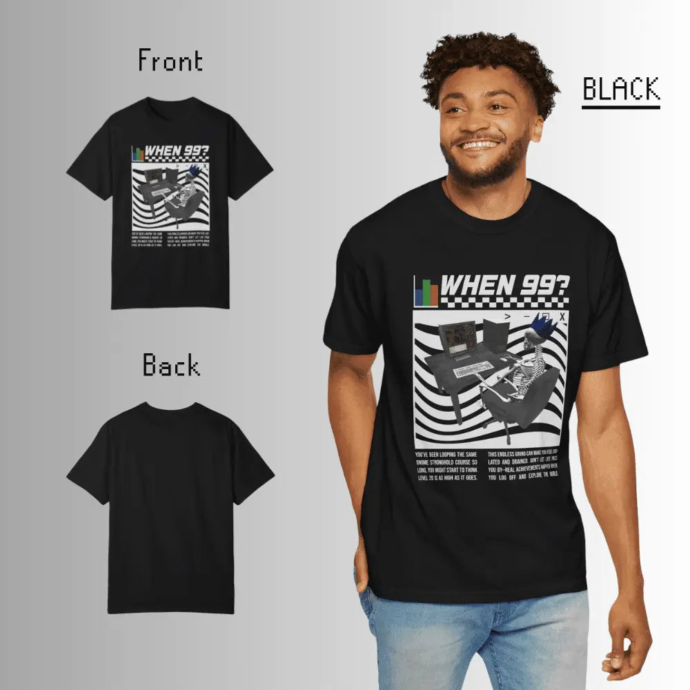 osrs when 99 unisex t-shirt black color