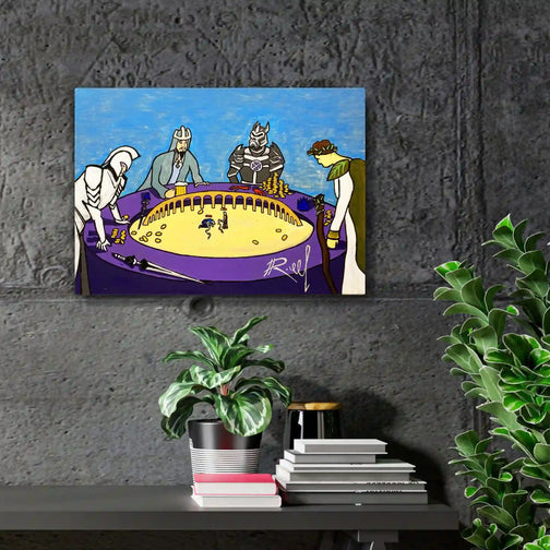 Adorn your wall with this 30x40 cm canvas print of Sand Casino, featuring a vibrant day effect.