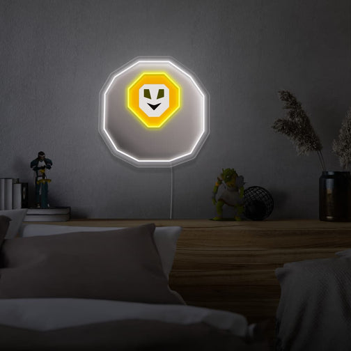 Mount the OSRS Chaos Rune LED neon sign above your bed to infuse your bedroom with the spirit of chaos and magic. The iconic Chaos Rune symbol from Old School RuneScape adds a touch of mystery and adventure to your personal space, making it a unique and inspiring gift for OSRS enthusiasts.