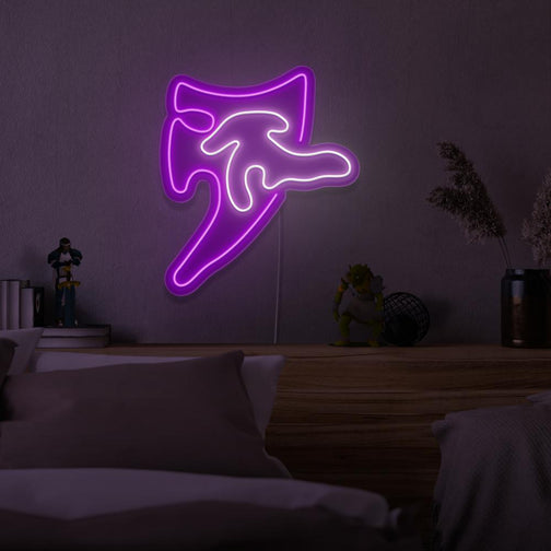 Mount the Runescape Spectral Spirit Shield LED neon sign above your bed to inspire dreams of spiritual protection and resilience in RuneScape. The Spectral Spirit Shield represents the spiritual fortitude and defense of ancient shields. A perfect addition to any bedroom, this LED neon sign infuses the space with a sense of security and strength.